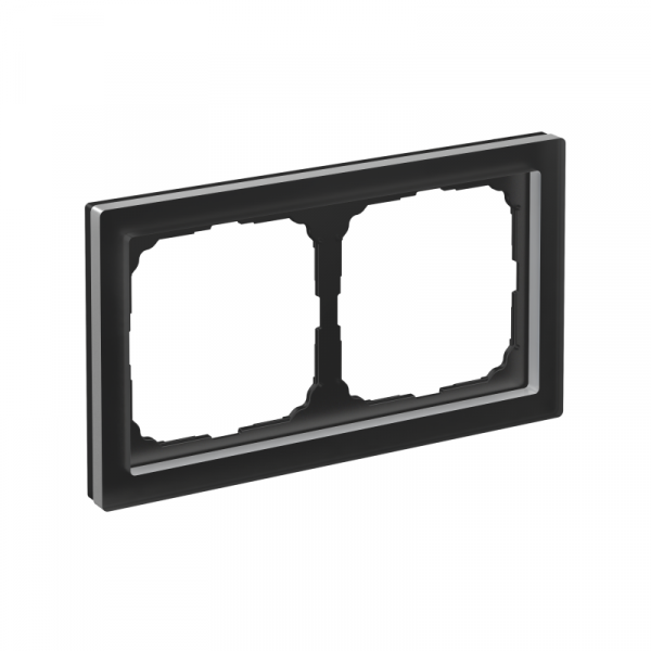 Рамка 2-м ArtGallery Pure матов. органич. стекло черн. SE GAL331002