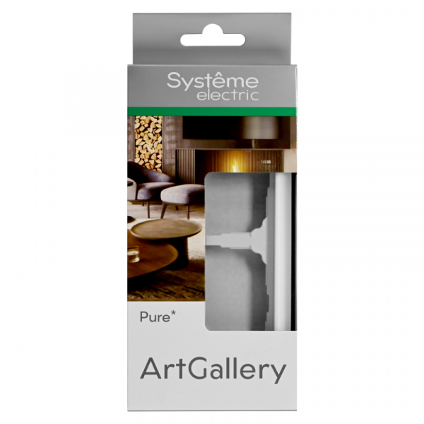 Рамка 2-м ArtGallery Pure органич. стекло бел. SE GAL320102