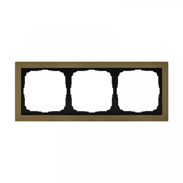 Рамка 3-м ArtGallery Pure метал. латунь SE GAL312203