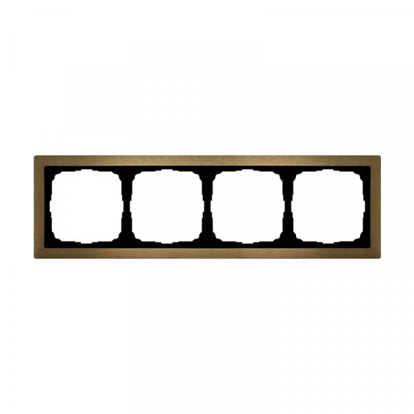 Рамка 4-м ArtGallery Pure метал. латунь SE GAL312204