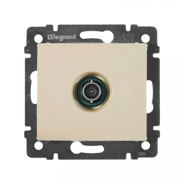 Розетка телевизионная оконечная TV СП Valena 10дБ 2400МГц механизм сл. кость Leg 774330