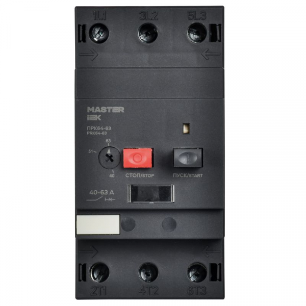 Пускатель ПРК64-63 In=64A Ir=40-63A Ue 660В IEK DMS22-63