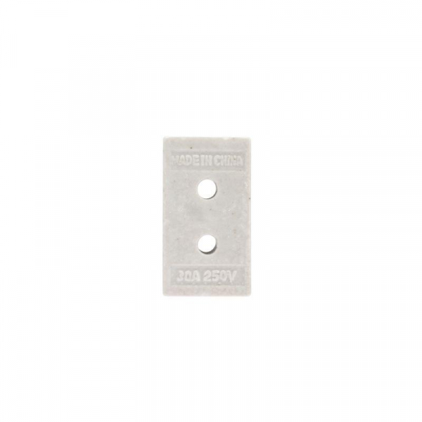 Клемма керамическая винтовая 12кв.мм 3 пары контактов с крепежным отверстием (уп.45шт) Rexant 07-6227