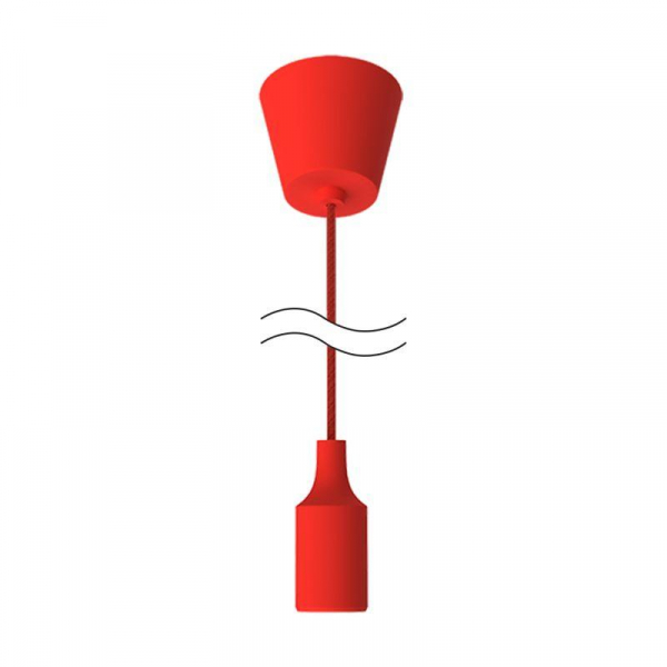 Светильник Decor E27 IP20 200-240В 1м подвесной красн. GAUSS PL013