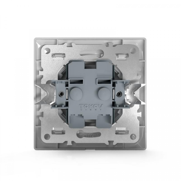 Розетка 1-м СП AVA 16А IP20 без заземл. без защ. шторок в сборе бел. TOKOV LIGHT TKL-AV-R1F-C01