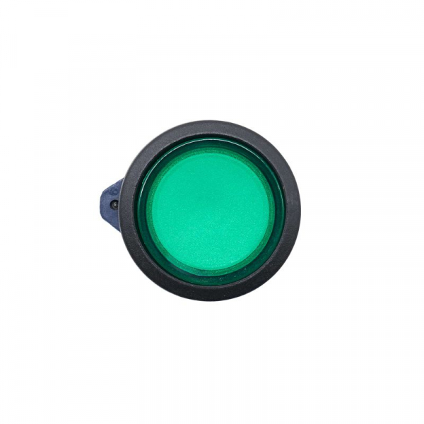 Головка кнопки плоская прозрачная с фиксацией зел. DKC M22P-FLLGP