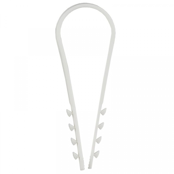 Дюбель-хомут 19х25мм для круглого кабеля нейлон бел. (уп.100шт) GENERICA UDH13-19-25-100-K01-G