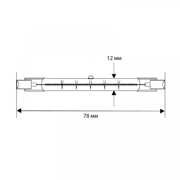 Лампа галогенная J78 150Вт линейная R7s 3000К 240В Camelion 2933