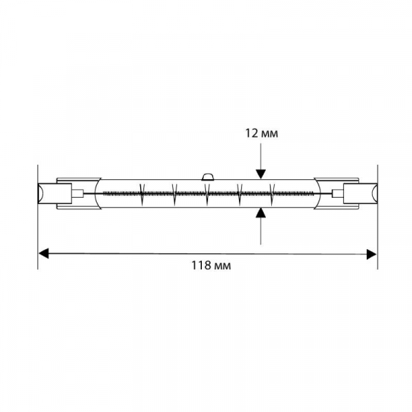 Лампа галогенная J118 150Вт линейная R7s 3000К 240В лин. 118мм Camelion 2934
