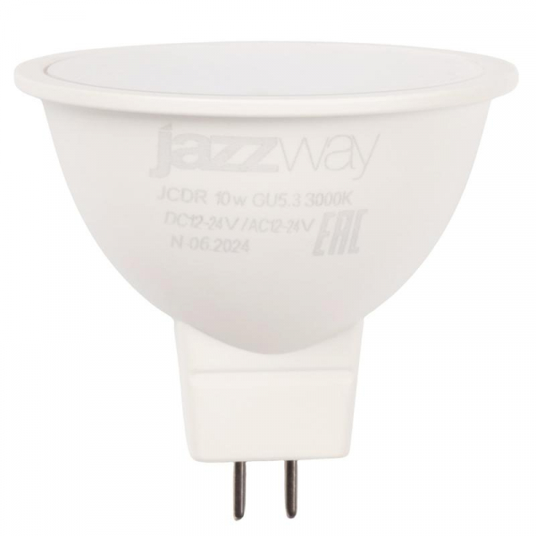 Лампа светодиодная низковольтная PLED-SP JCDR 10Вт 3000К GU5.3 12-24В Pro JazzWay 5049703