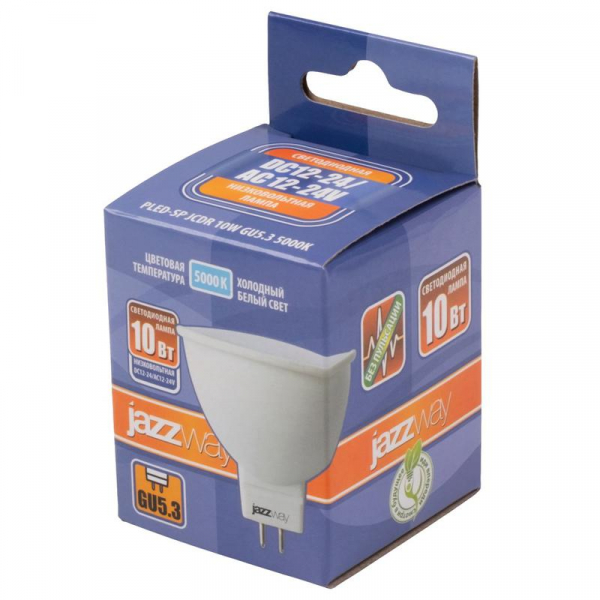 Лампа светодиодная низковольтная PLED-SP JCDR 10Вт 5000К GU5.3 12-24В Pro JazzWay 5049727