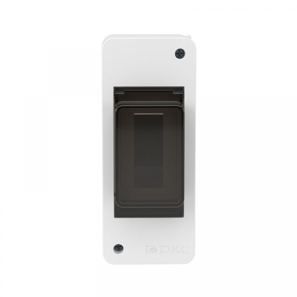 Щиток настенный 2мод. IP41 с тонированной дверцей бел. DKC F02W0WD