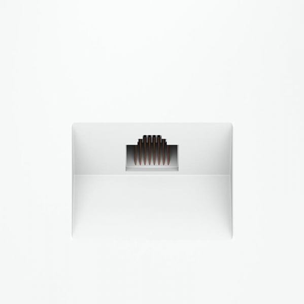 Розетка компьютерная 1-м СП S70 RJ45 кат.6 механизм бел. матов. Voltum VLS060102