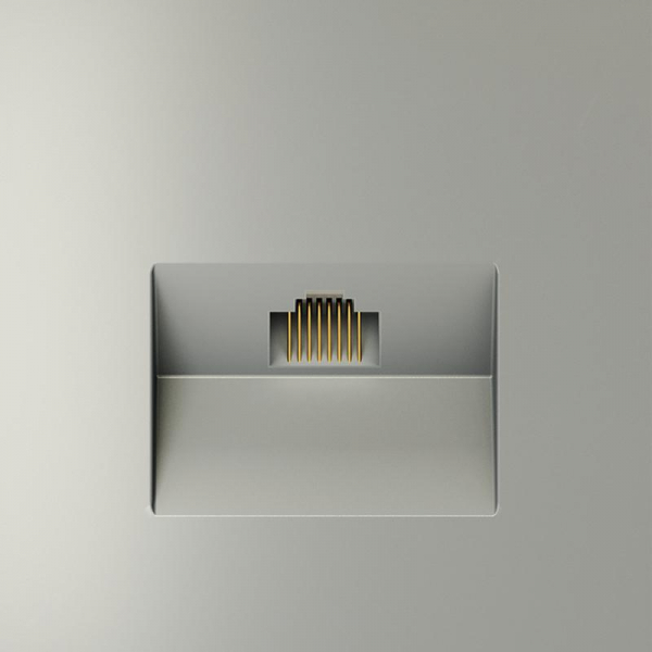 Розетка компьютерная 1-м СП S70 RJ45 кат.6 механизм сталь Voltum VLS060105