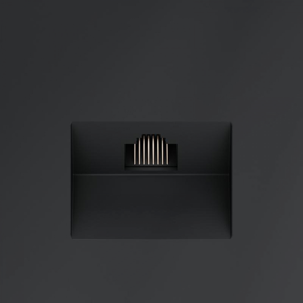 Розетка компьютерная 1-м СП S70 RJ45 кат.6 механизм графит Voltum VLS060107