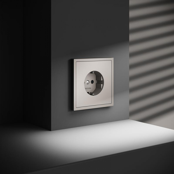 Розетка 1-м СП S70 16А с заземл. защ. шторки механизм кашемир Voltum VLS040203