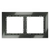 Рамка 2-м S70 стеклян. титан Voltum VLS110206