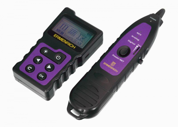 Тестер кабельный многофункциональный NetGeeks NP40 фиолет. Ermenrich 84549