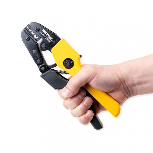 Пресс-клещи ПК-23+ матрица профиль клиновидный 0.5-10.0кв.мм (03707) SHTOK 376214