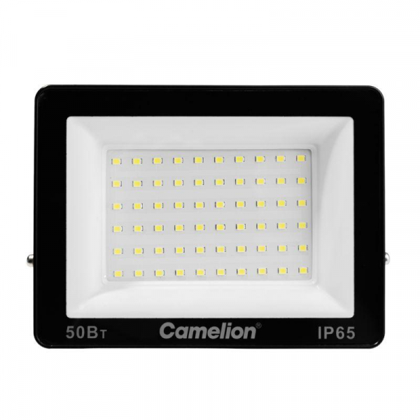 Прожектор LFL-5004 C02 (LED SMD 50Вт 5000лм 230В 6500К 153х136х30) черн. Camelion 16332