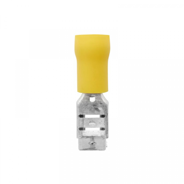 Наконечник плоский смеш. 2.5-6кв.мм отв. d6.3х0.8мм желт. (уп.50шт) DKC 2C30P