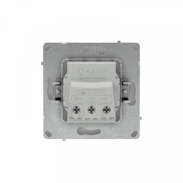Розетка силовая KANT 2P+E защ. шторки бел. песок DKC 7010003