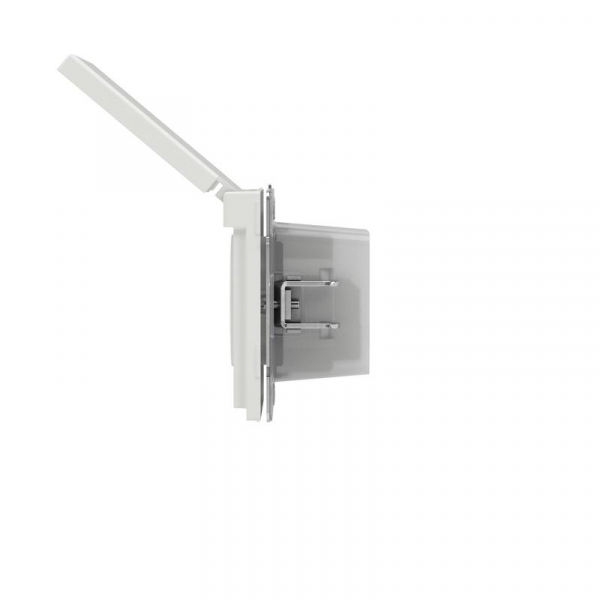 Розетка силовая KANT IP44 2P+E защ. шторки с крышкой бел. песок DKC 7010013