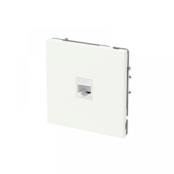 Розетка компьютерная 1-м KANT RJ45 кат.5E без шторки бел. песок DKC 7010663