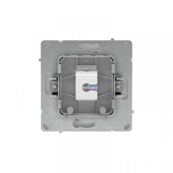 Розетка компьютерная 1-м KANT RJ45 кат.5E без шторки бел. песок DKC 7010663