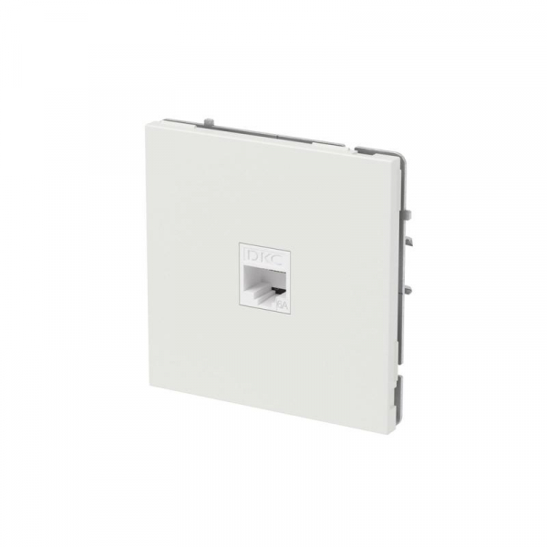 Розетка компьютерная 1-м KANT RJ45 кат.6A без шторки бел. песок DKC 7010673