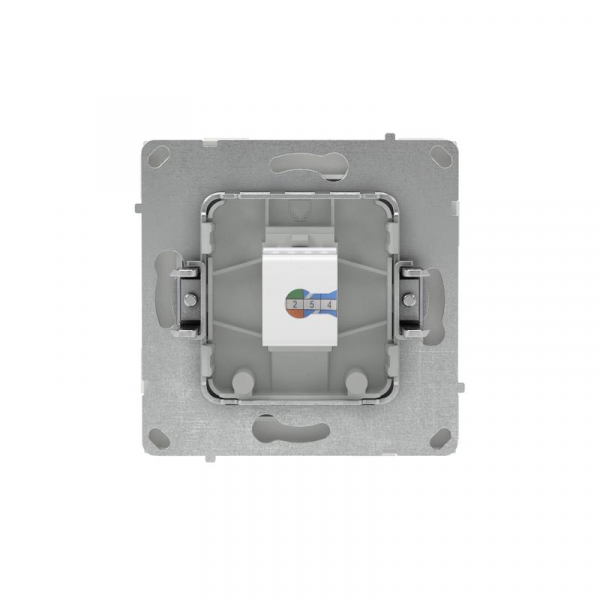 Розетка компьютерная 1-м KANT RJ45 кат.6A без шторки бел. песок DKC 7010673