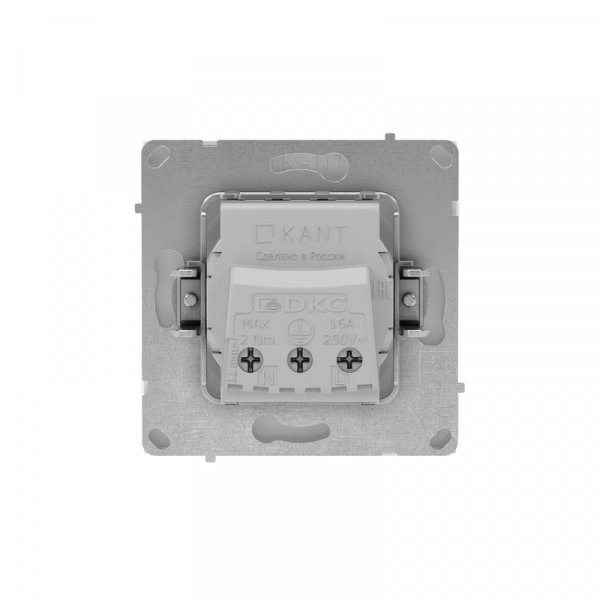 Розетка силовая KANT 2P+E защ. шторки бел. магнолия DKC 7000003