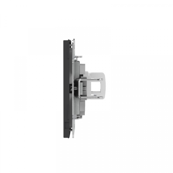 Розетка компьютерная 1-м KANT RJ45 кат.5E без шторки черн. уголь DKC 7012663