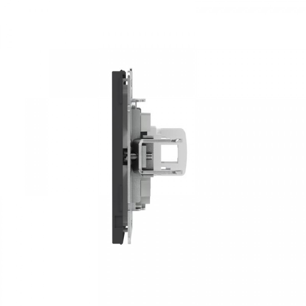 Розетка компьютерная 1-м KANT RJ45 кат.6A без шторки черн. уголь DKC 7012673