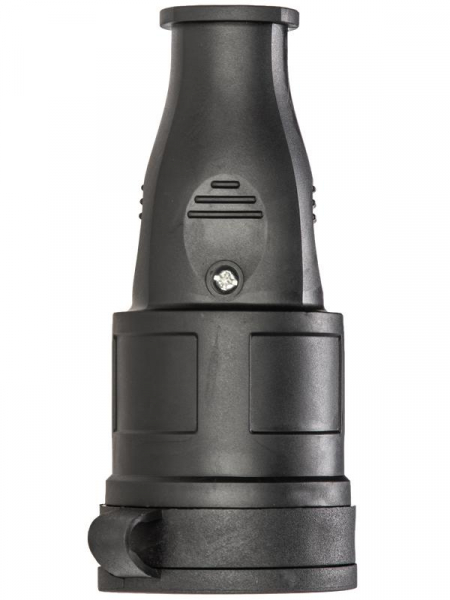 Розетка 16А IP44 прямая с заземл. каучук красн. КОСМОС RKsm-Z-IP(R)16A