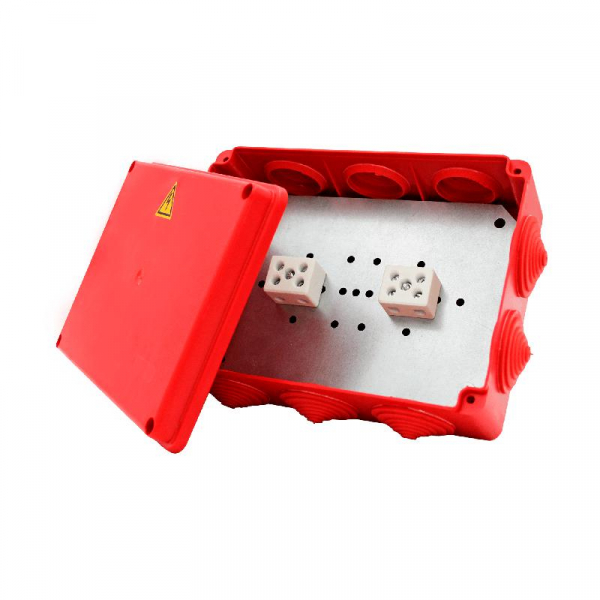 Коробка распределительная огнестойкая 150х110х70мм IP54 КРОПС-П4 FRJB-KM-P4-4-12-КРОПС-IP54 КРОПС-П4 для кабелей до 4кв.мм 12 клемм КМ KR0140