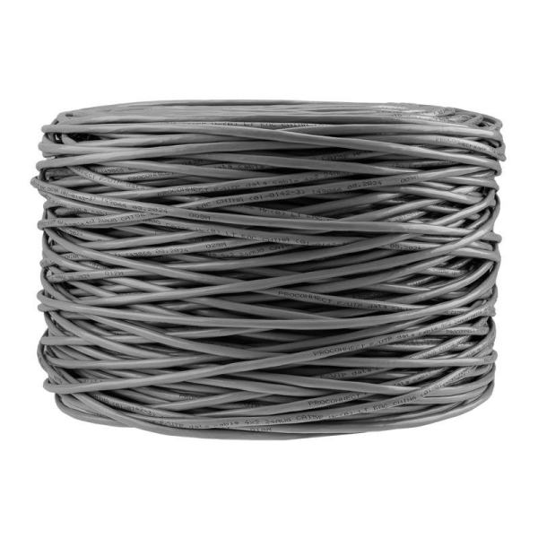 Кабель витая пара F/UTP кат.5e 4х2х24AWG solid CCA PVC INDOOR омедненный сер. (м) PROCONNECT 01-0142-3