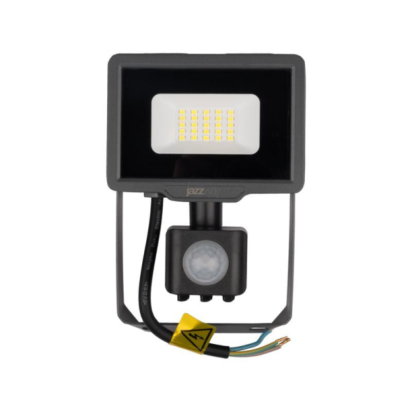 Прожектор светодиодный PFL-C3 SENSOR 20Вт 6500К IP65 ДО закален. прозр. стекло датчик движения инфракрасный Pro JazzWay 5026926A