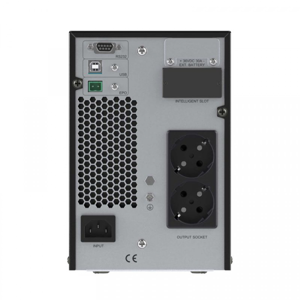 Источник бесперебойного питания Онлайн для Small Tower 1000 ВА/900Вт 1/1 2xSchuko EPO USB RS-232 RJ45 3х7А.ч DKC SMALLT1A10S