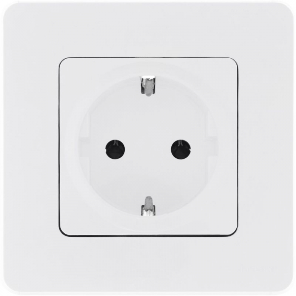 Розетка 1-м СП Inspiria 16А IP20 250В 2P+E немецк. стандарт механизм бел. IEK 673720