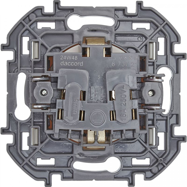 Розетка 1-м СП Inspiria 16А IP20 250В 2P+E немецк. стандарт механизм сл. кость IEK 673721