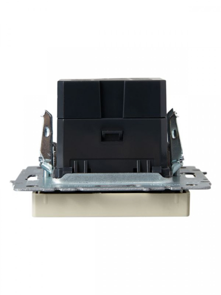 Розетка BRITE USB A+A 3.1А РЮ10-1-БрКр механизм беж. IEK BR-U21-D31-K10