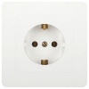 Розетка 1-м СП Style 7-202-01 16А 250В IP20 2P+E Schuko с заземл. бел. Intro Б0060619