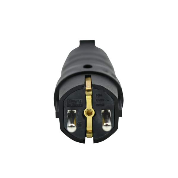 Вилка угловая MultiSet 16А 250В IP44 с заземл. каучук черн. SE MST1102BK