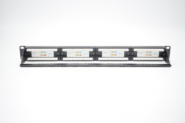Патч-панель 19дюйм 1U кат.5E неэкранир. 24 порта RJ-45 Dual IDC с задн. кабельным организатором TOKOV ELECTRIC TKE-PP-5E-1U-24P-UTP-CO