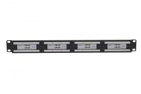 Патч-панель 19дюйм 1U кат.5E неэкранир. 24 порта RJ-45 Dual IDC TOKOV ELECTRIC TKE-PP-5E-1U-24P-UTP