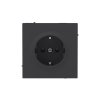 Розетка силовая KANT 2P+E без шторки черн. уголь DKC 7012033