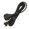 Удлинитель-шнур 1х5м без заземл. 10А IP20 ПВС 2х1 черн. DOMTOK 2340