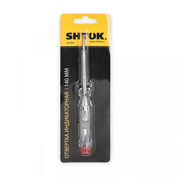 Отвертка-индикатор 140мм (09050) SHTOK 376315