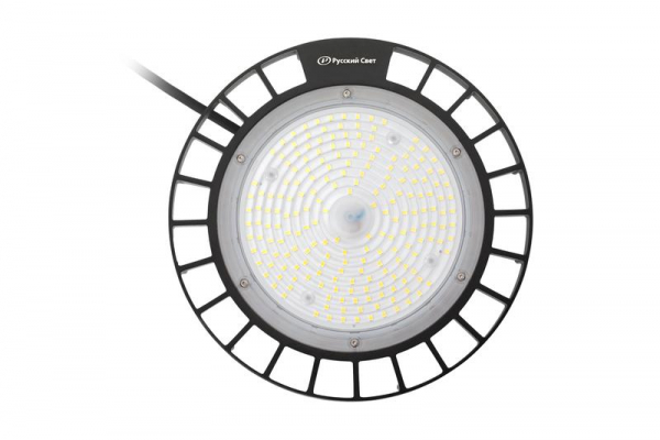 Светильник светодиодный ДСП IB 11 S 100W W 840 BK 257х257х111мм 100Вт 4000К IP65 High Bay подвес черн. Русский Свет 16091123167